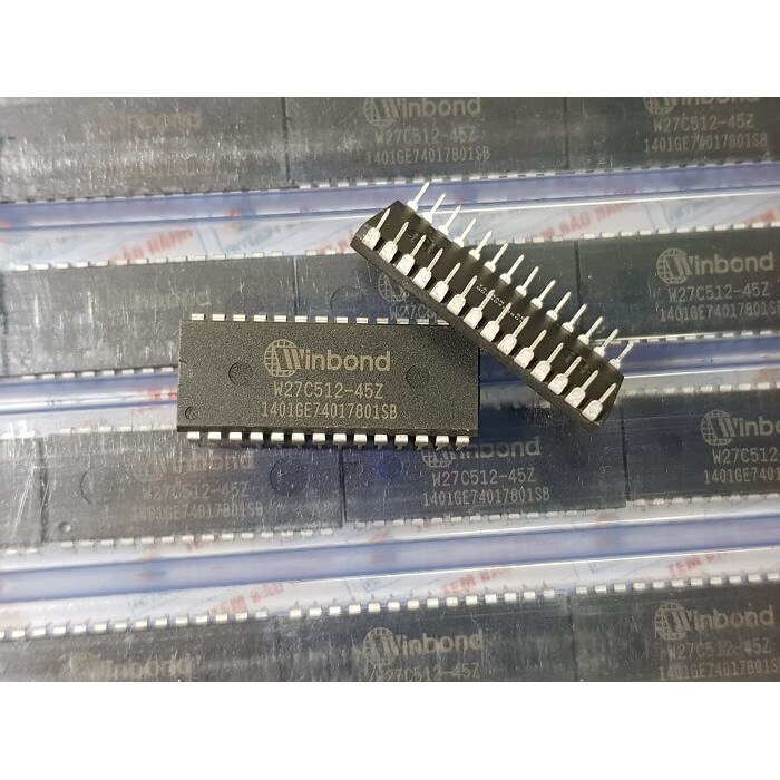 W27C512-45Z, W27C512-45 EEPROM IC WINBOND DIP-28