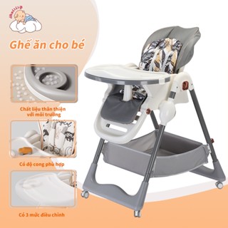 Ghế ăn dặm cho bé cao cấp iiko Có thể gấp gọn - Nâng hạ độ cao dễ dàng  Độ Giúp Bé Nằm Thoải Mái Chống Trào Ngược Sau Ăn