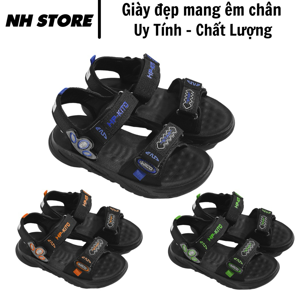 Giày SANDAL Cho Bé Trai mẫu mới 2025.giày cho bé trai đẹp quai Dù Cao Cấp, Có Thể Mang Cả Gia Đình. Đế 3cm Mang Êm Chân
