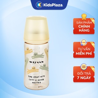 [NEW] Bình sữa Moyuum PPSU Premium họa tiết With Cat 170ml/ 270ml - Thế hệ 3 KidsPlaza
