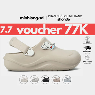[FULL BOX] Giày Clog nhựa đi mưa, sandal, Sục Suke đủ màu Nam Nữ chính hãng Shondo
