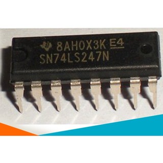 Vi mạch 74LS247 BCD to 7 Segment Decoder  Driver DIP16