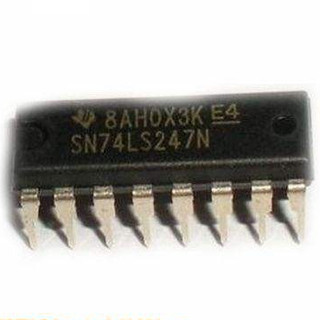 Vi mạch 74LS247 BCD to 7 Segment Decoder  Driver DIP16