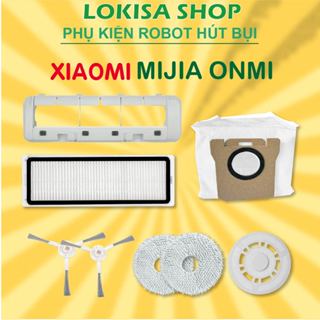 Phụ kiện robot hút bụi Xiaomi Mijia Omni - Phụ kiện robot lau nhà chất lượng cao - Túi rác, chổi robot hút bụi