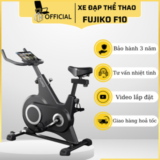  Máy tập thể dục Xe đạp thể dục tại nhà FUJIKO F10 - Đồng hồ hỗ trợ đo nhịp tim + Kháng lực từ tính 