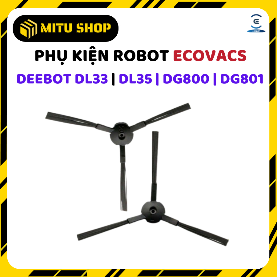 Chổi cạnh thay thế Robot hút bụi lau nhà Ecovacs Deebot DL33 | DL35 | DG800 | DG801