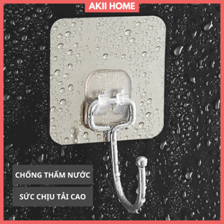 Móc dán tường INOX cao cấp chịu lực cao, chống thấm nước (móc treo, miếng dán PVC rời) MT17