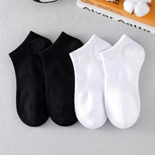 COMBO 10 ĐÔI Tất vớ Trơn Trắng Đen CỔ LƯỜI nam nữ chất liệu cotton,thể thao,co dãn bốn chiều phong cách Hàn Quốc Unisex.