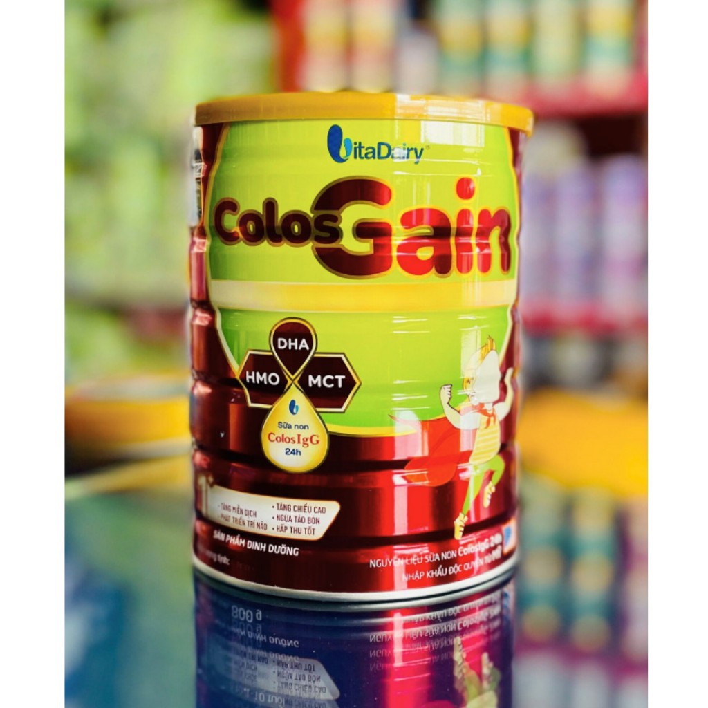 Colos Gain - Sữa bột lon 800g - Tăng Cân Nhanh - Miễn Dịch Khoẻ