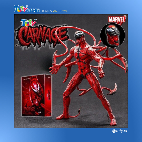 [CHÍNH HÃNG] Mô hình Marvel - Carnage (9 Inch) - ZD Toys - ZM20