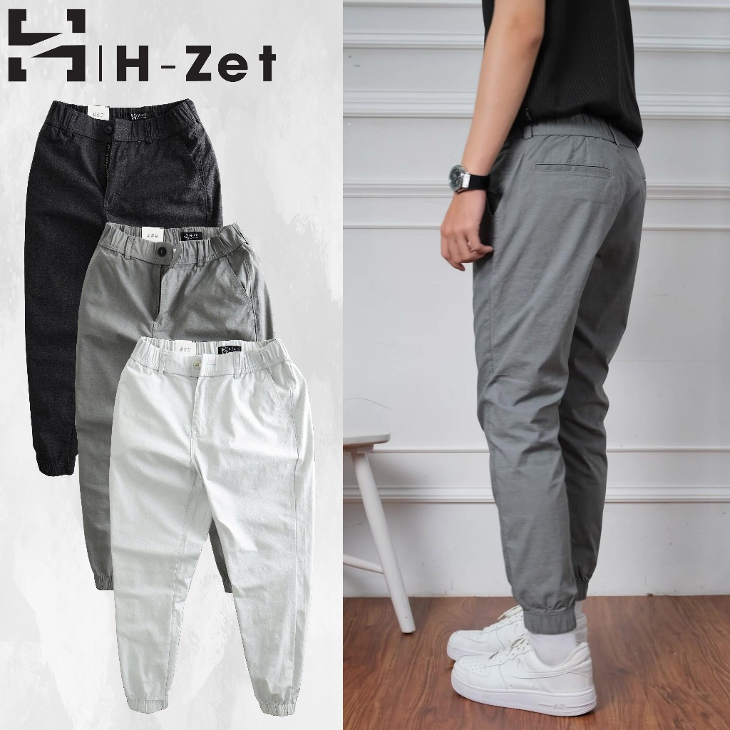 Quần jogger LINEN nam H-Zet, quần đũi nam, vải linen co giãn, thoáng mát kết hợp lưng thun JGLN