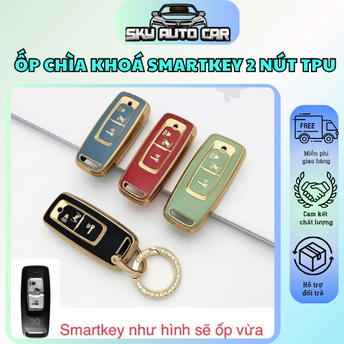 Ốp chìa khoá Smartkey 2 nút TPU Xe Honda Vision,SH 2021,SH 2022, SH 350i, SH Mode,...