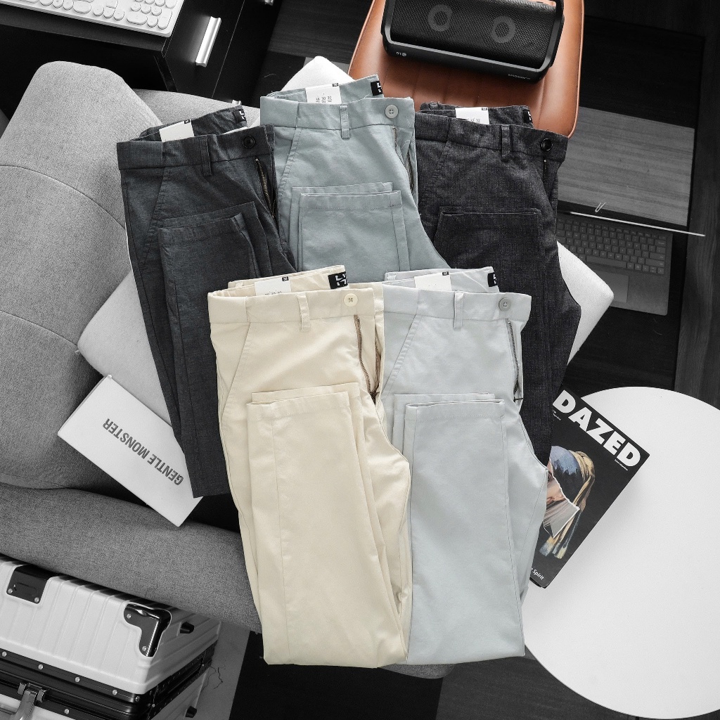 Quần dài LINEN nam đai chun ẩn form SLIMFIT H-ZET, chất linen cao cấp, mềm mịn, thoáng mát - LN400