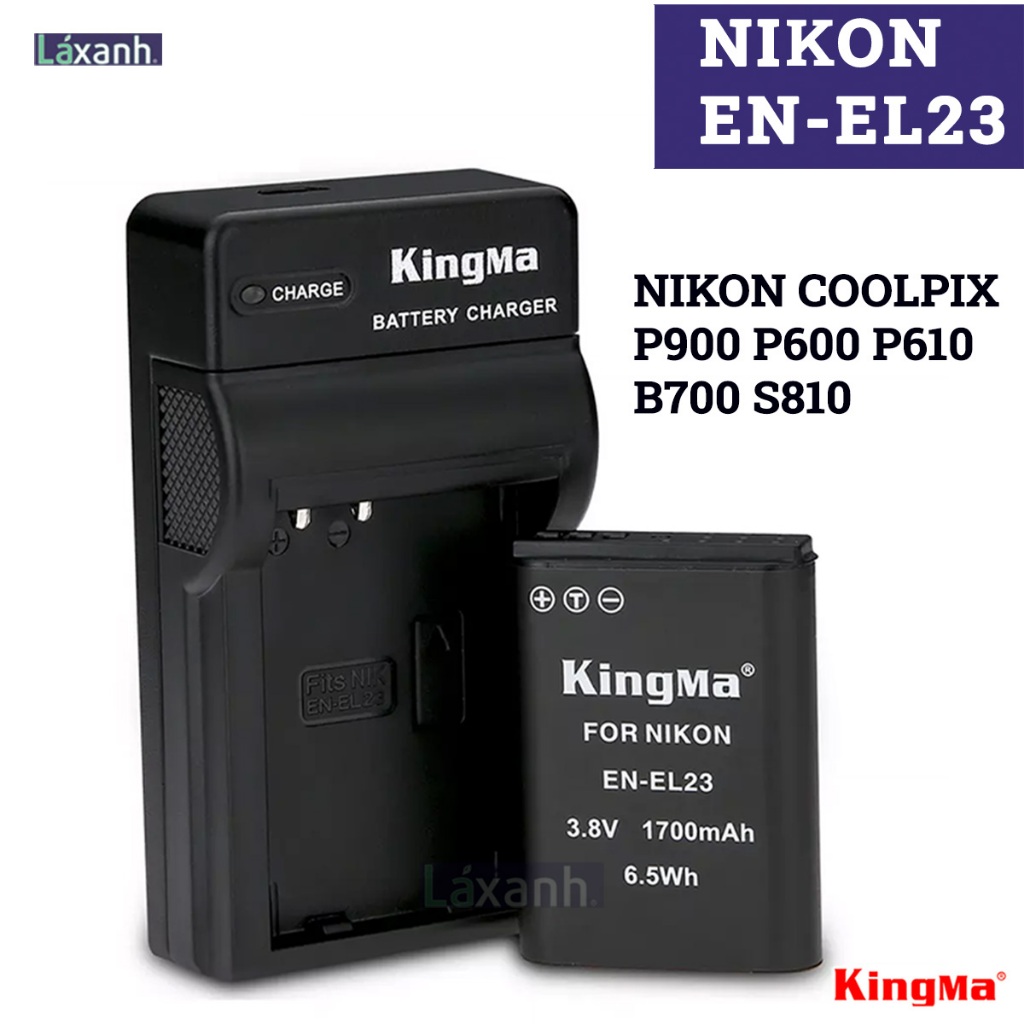 Nikon EN-EL23 | Pin và Sạc máy ảnh Kingma Nikon Coolpix B700 P600 P610 P900 S810 Nikon el23 enel23 m