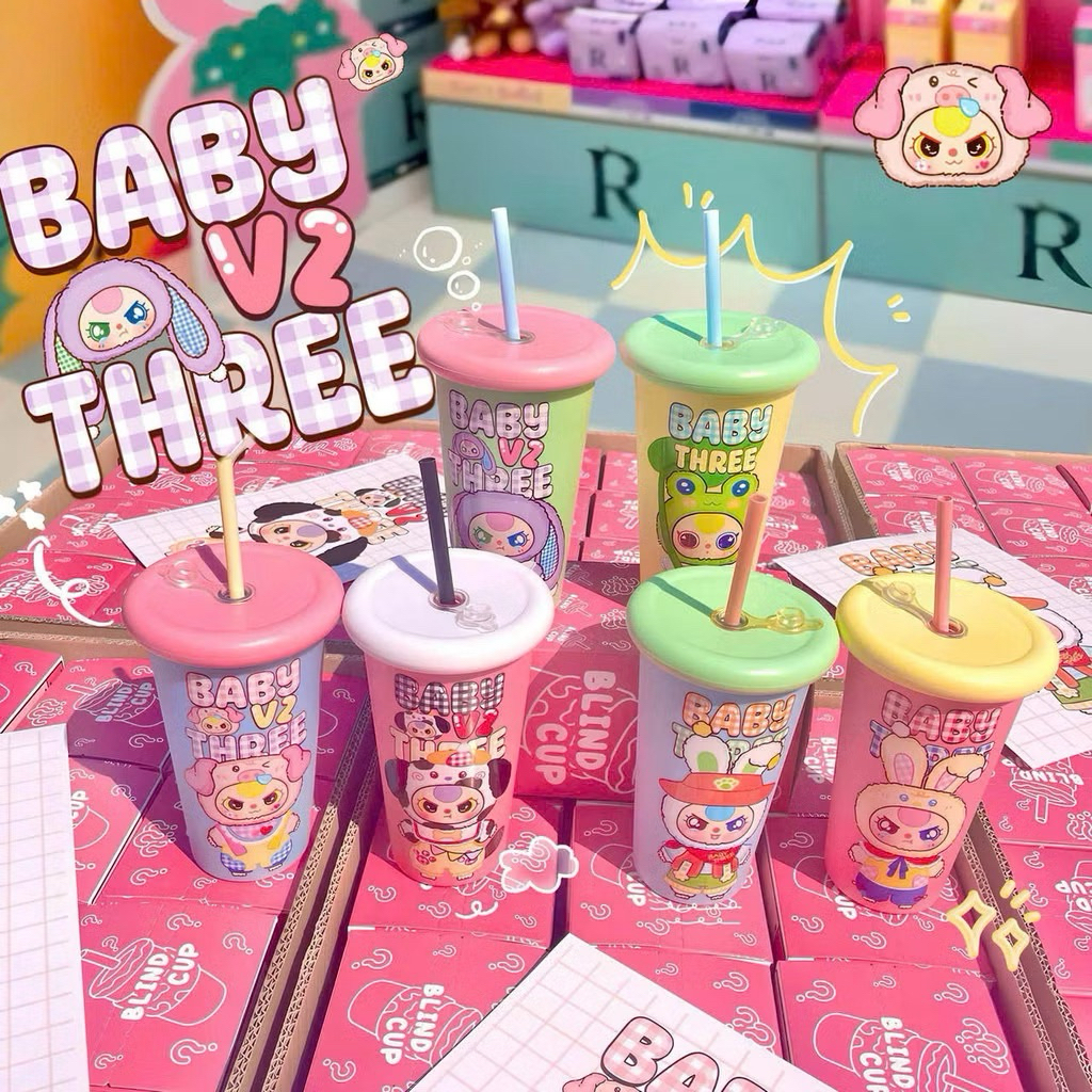 Ly Mù Baby Three Kèm Hộp – Blind Cup Ngẫu Nhiên - Mở Túi Mù, Nhận Ly Cực Yêu
