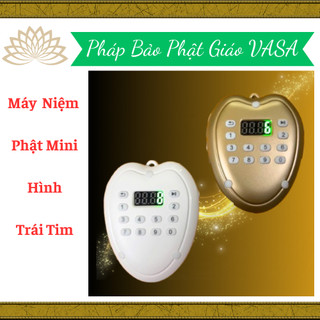 Máy Niệm Phật Mini VASA Hình Trái Tim, Có Khe Gắn Thẻ