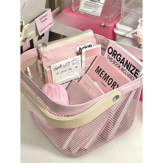 Giỏ lưới thép quai gỗ RISATORP đựng đồ đa năng,  giỏ đựng hoa quả, trang trí nhà cửa