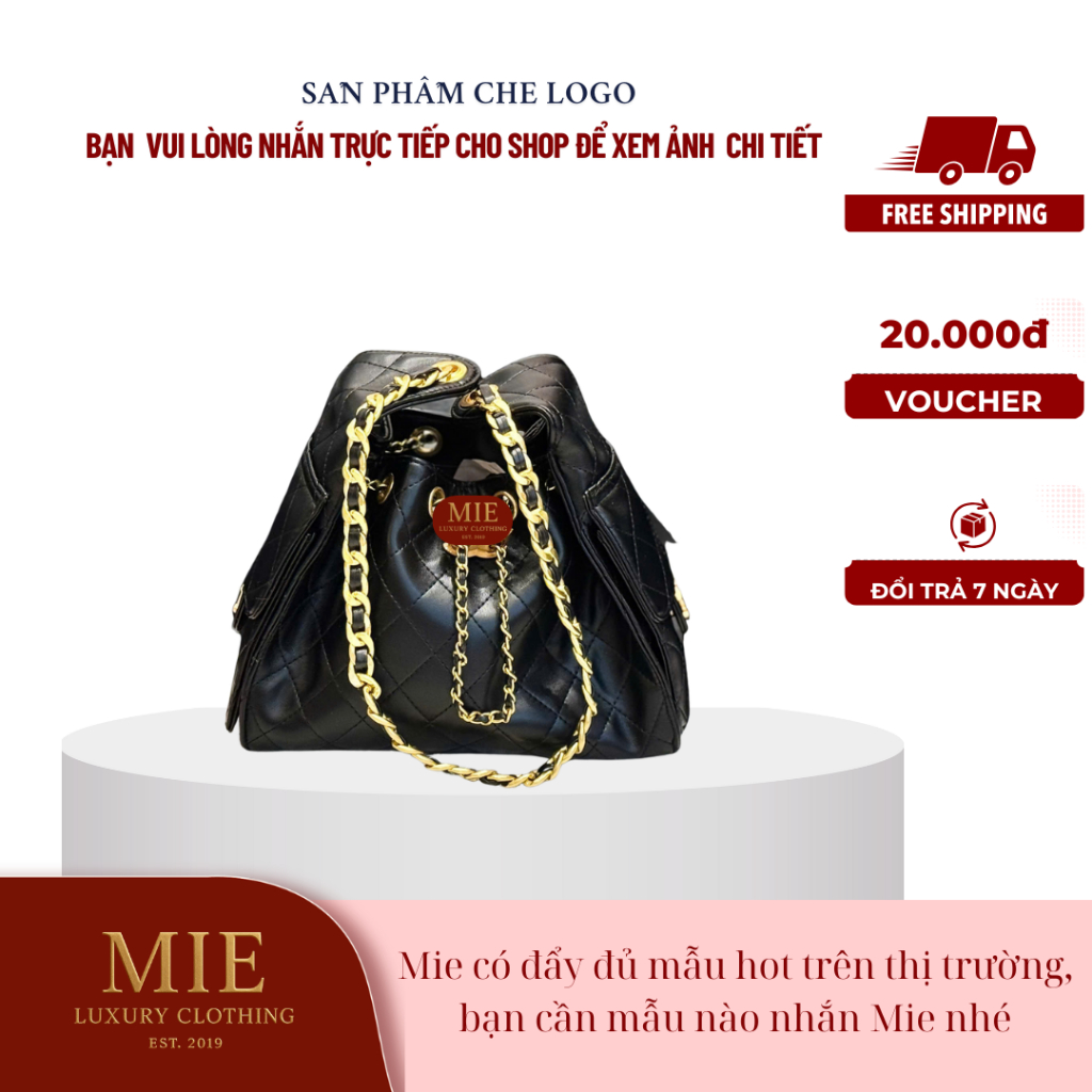 [ 𝐌𝐈𝐄 - 𝐋𝐔𝐗𝐔𝐑𝐘 𝐂𝐋𝐎𝐓𝐇𝐈𝐍𝐆 ] TÚI XÁCH HOBO 25C size : 24 cm