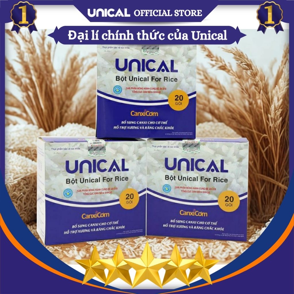 UNICAL OFFICIAL STORE Canxi Cơm Nhật Bản - UNICAL FOR RICE - Xương chắc, sống chất.
