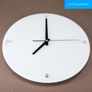 Phôi Đồng Hồ Thuỷ Tinh Tròn Đường Kính 20cm/30cm Màu Trắng