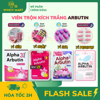  Vỉ 10 Viên Trộn Kích Trắng Da Kyra Alpha Arbutin 3 Plus+ Đêm Ngày UV Giúp Da Trắng Mịn Màng 
