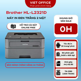 Máy In Laser Đen Trắng Đơn Năng Brother HL-L2321D In hai mặt tự động - Hàng Chính Hãng Brother 