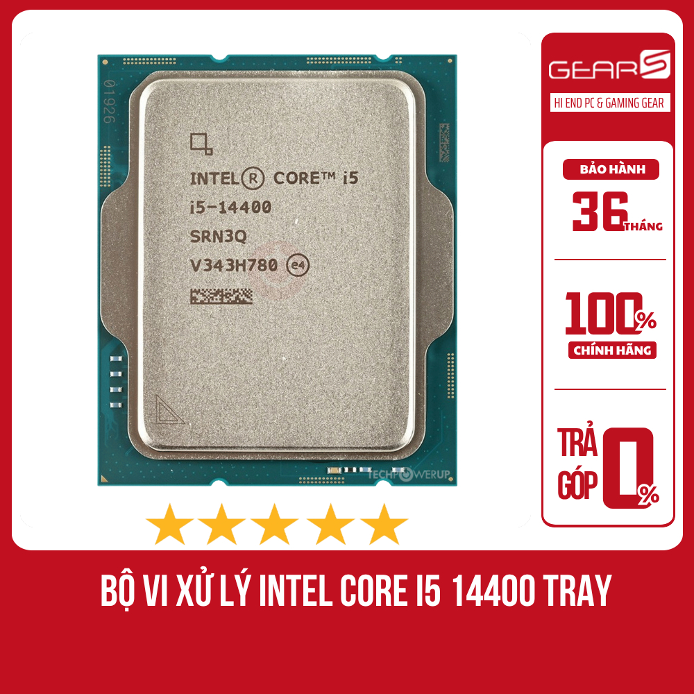 [FULL VAT] CPU Intel Core i5 14400 Tray - Bảo Hành 36 Tháng