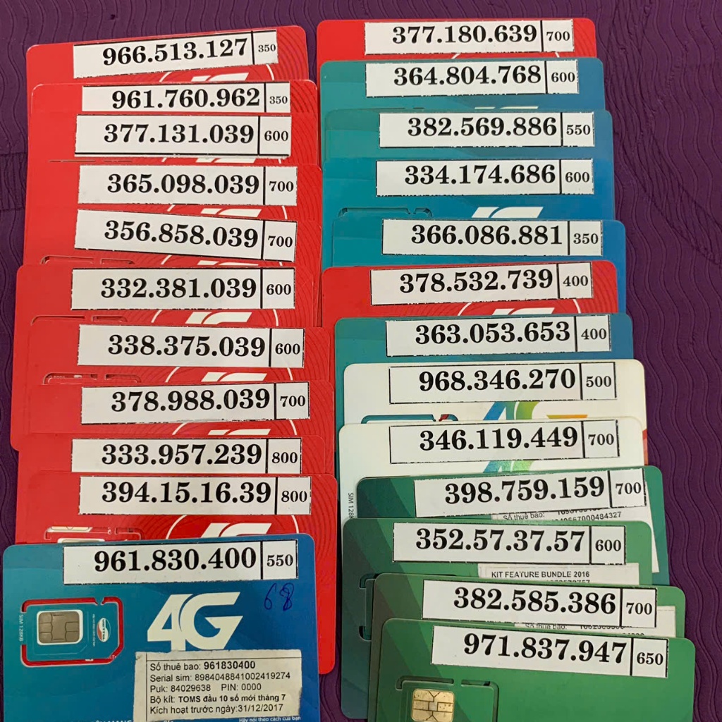 [53-55]Sim Viettel số đẹp, sim viettel trả trước,đăng ký chính chủ