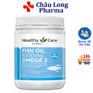  Dầu cá Fish oil 1000mg Omega 3 Healthy Care - Bổ sung DHA  EPA tốt cho mắt và não bộ 