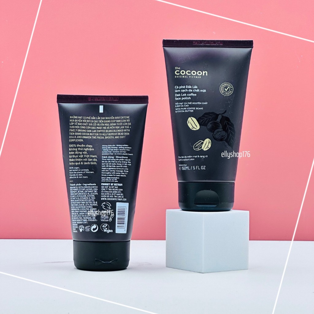 Tẩy da chết mặt cà phê Đắk Lắk Cocoon - Ellyshop176