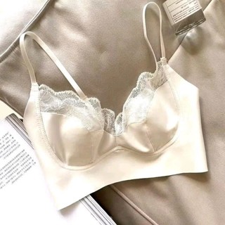 Áo Lót Bra Nữ 2 dây đệm mỏng- Áo bra ôm ngực gợi cảm mẫu Bra đúc su viền ren mã 2828 mới