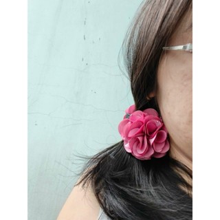 Kẹp càng cua 5 răng hoa lụa đính ngọc