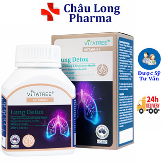   Nhập Khẩu  Viên uống Lung Detox Vitatree hỗ trợ giảm ho tăng đề kháng cơ thể  60 viên  - Úc 