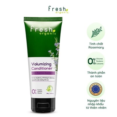 [HB GIFT] Dầu Xả Hữu Cơ FRESH ORGANIC 180g