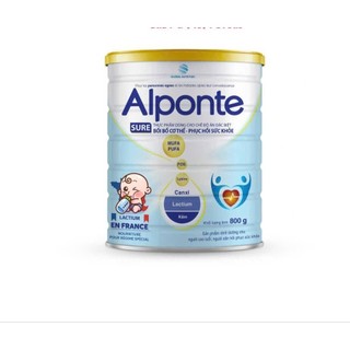 [date 4.2027] Sữa bột Alponte Sure 800g -bồi bổ cơ thể phục hồi sức khỏe