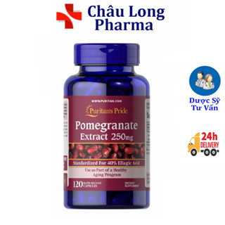 Viên uống tinh chất Lựu Pomegranate Extract 250mg của Mỹ - Giúp trắng da , chống não hóa