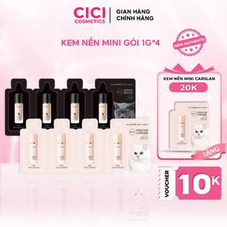  Kem nền CARSLAN Dưỡng ẩm kiềm dầu lâu trôi chống thấm nước 24h 4g  Dạng gói  