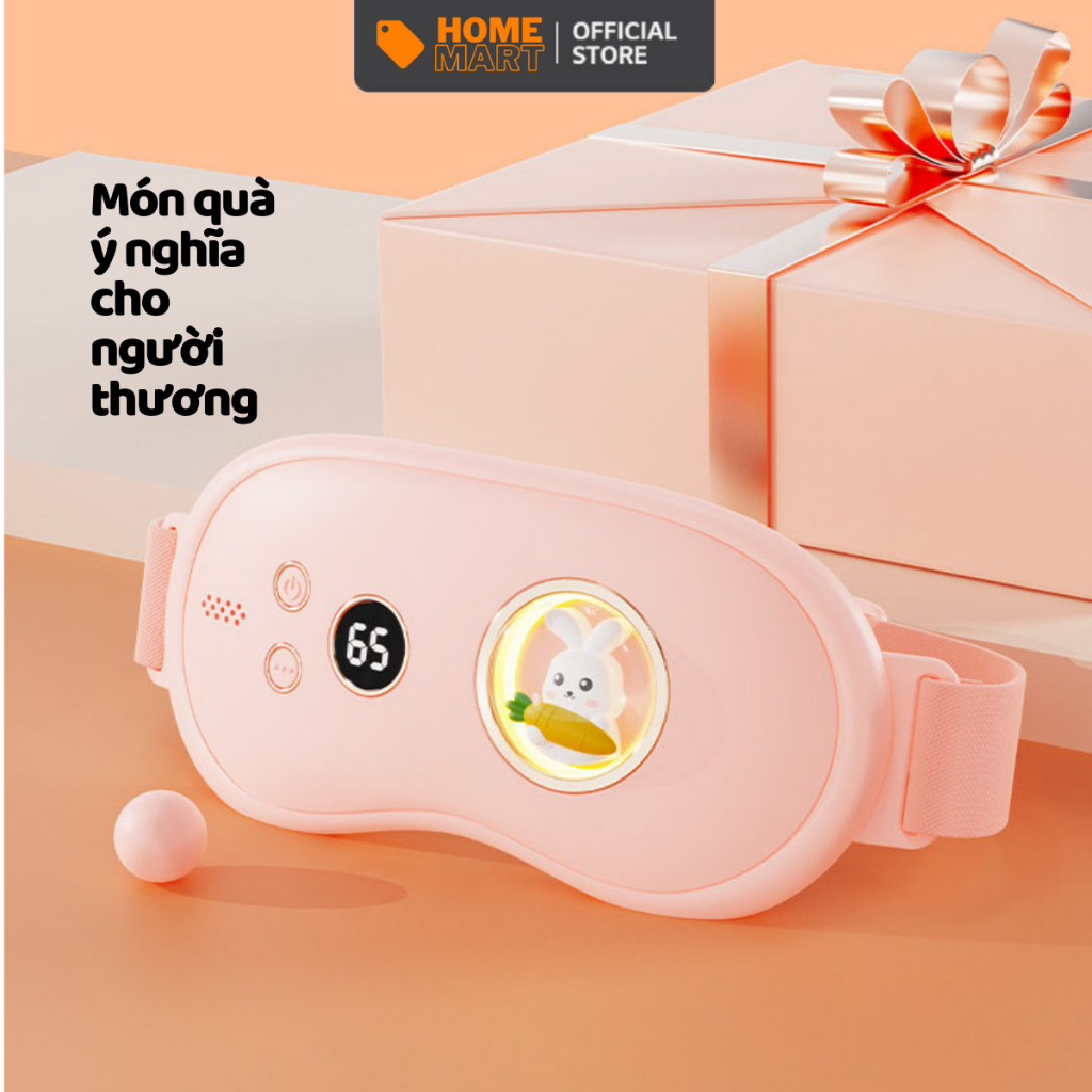 Máy massage bụng kinh chườm ấm giảm đau bụng kinh nguyệt quà tặng bạn nữ Unpublic
