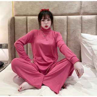 BỘ CỔ LỌ QUẦN ỐNG SUÔNG, TAY BO, CHẤT THUN TĂM LẠNH Co Giãn, Mềm Mát, FORM 40kg-56kg