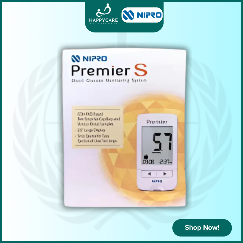 [CHÍNH HÃNG] Máy đo đường huyết Nipro Premier S công nghệ Nhật Bản