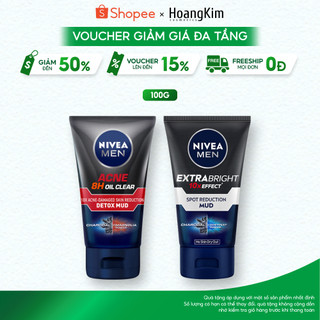 Sữa rửa mặt NIVEA MEN sáng da giảm nhờn ngừa mụn dành cho nam 100g