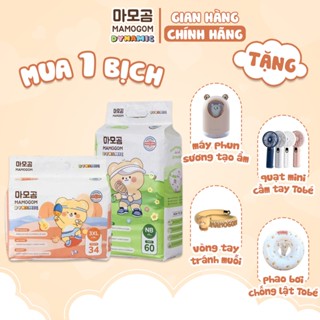 (Combo quà) Tã/bỉm Mamogom Dynamic siêu mỏng mềm mại, chống tràn, thấm hút tốt đủ size cho bé 4-30KG