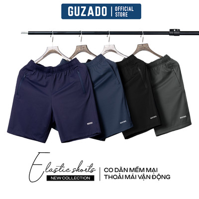 Quần đùi nam thể thao Guzado vải thun lạnh CAO CẤP,khỏe khoắn vận động thoải mái GSR05-GASR25S005