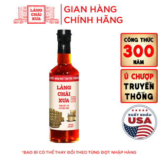  Nước Mắm Nhỉ truyền thống nhãn đỏ 30 độ đạm Làng Chài Xưa chai thủy tinh 500ml tinh cốt từ cá cơm tươi 