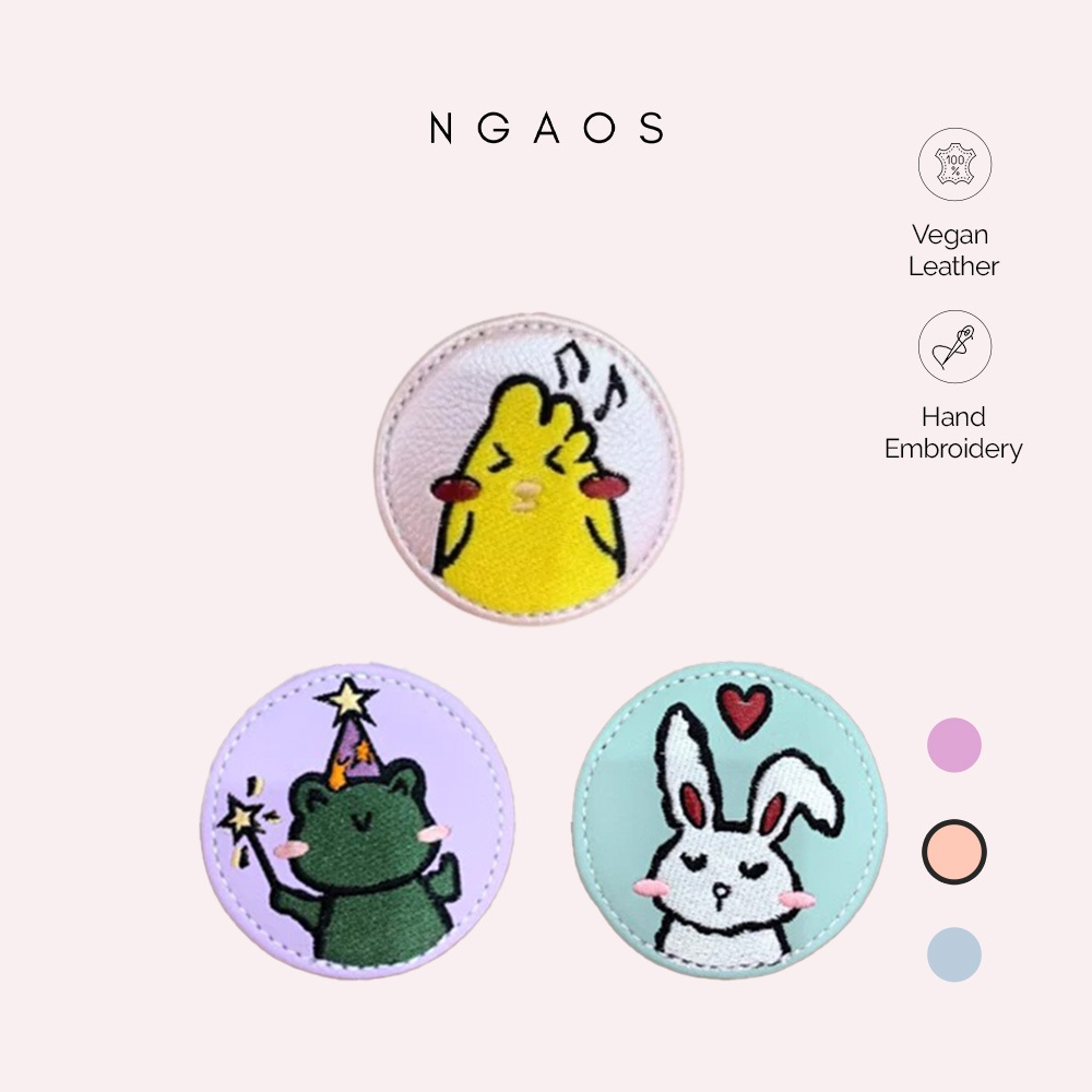 Cartoon Charm - NGAOS - Vegan Leather - Móc Khóa Treo Trang Trí Túi Xách
