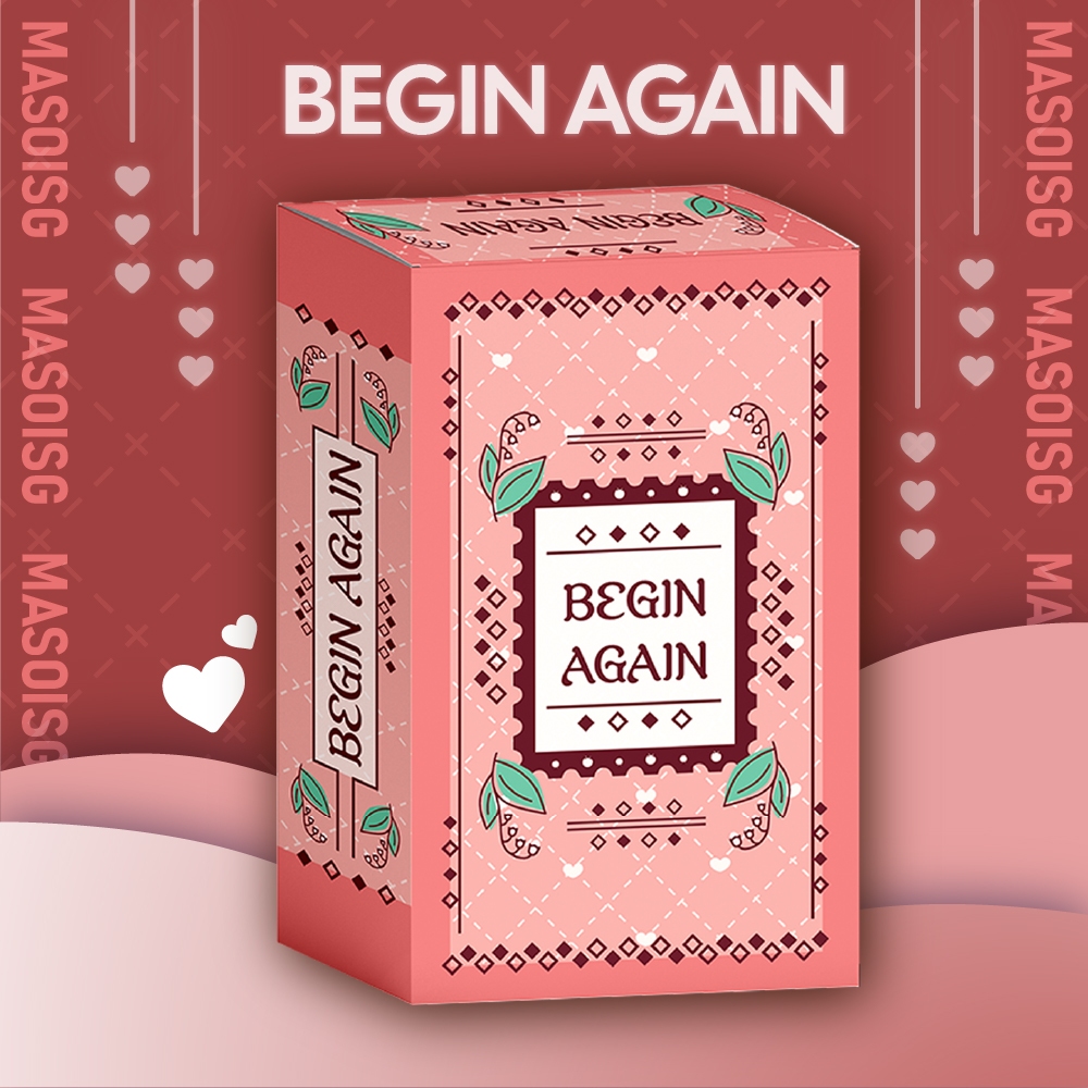 Bộ Bài Begin Again Cặp Đôi Giấy Cứng Thấu Hiểu Gắn Kết Tình Cảm MaSoi SG