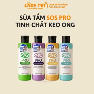 Sữa Tắm SOS Pro Dòng Cao Cấp Cho Thú Cưng Chai 530ml - Sữa Tắm Khử Mùi, Dưỡng Mượt Lông  Cho Chó Mèo