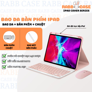   Combo  Bao da kèm bàn phím và chuột không dây có khe cắm bút cho tất cả các dòng iPad 9.7,"10.2",10.5",10.9",11" 