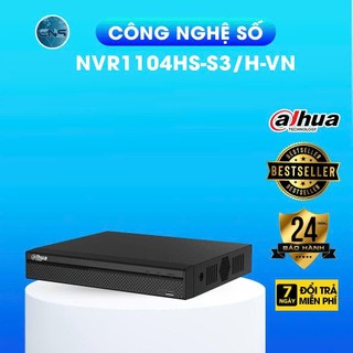Đầu Ghi Hình IP 4 Kênh DAHUA DH-NVR1104HS-S3/H-VN | Chính Hãng Bảo Hành 2 Năm
