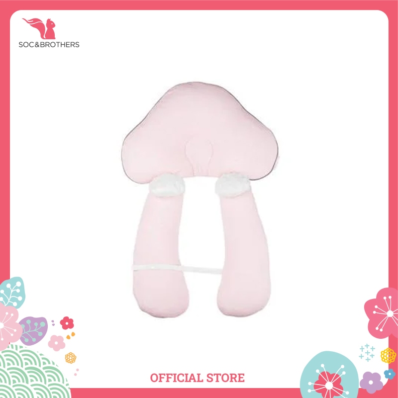 Gối chặn chữ U đa năng cho bé Aibedo (Pink)